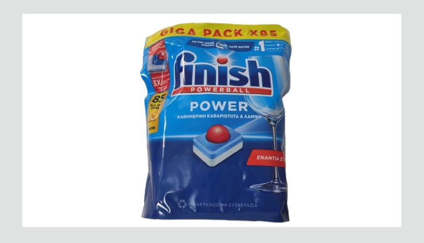 Finish All in One Max таблети за машина за садови лимон 85 парчиња